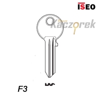 Mieszkaniowy 087 - klucz surowy mosiężny - Iseo F3